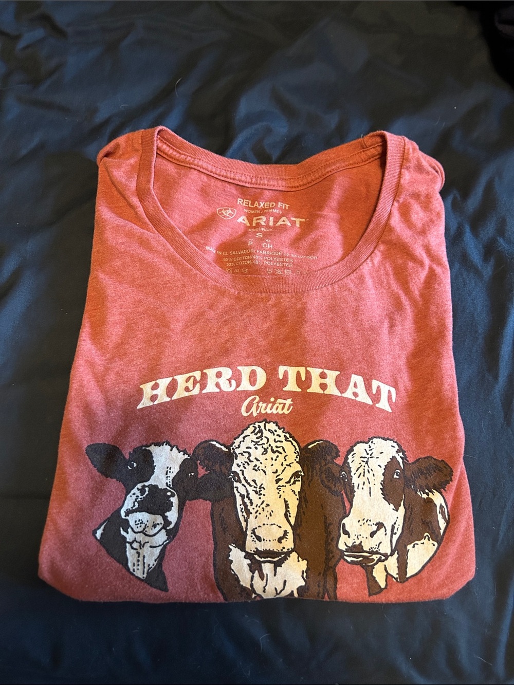 Ariat women’s Red 'Herd That' Graphic Tee
